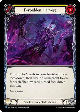 Forbidden Harvest (IAR121) - Usurp the Shadow Throne Rainbow Foil