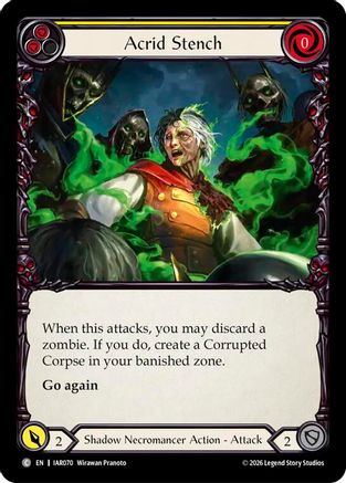 Acrid Stench (Yellow) (IAR070) - Usurp the Shadow Throne Rainbow Foil