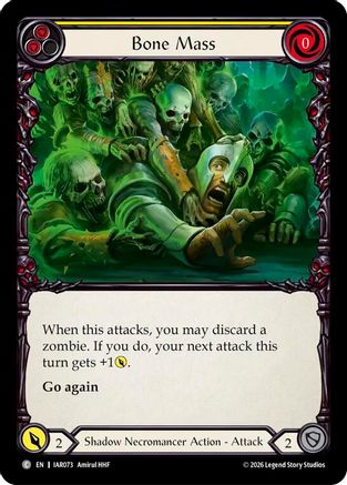 Bone Mass (Yellow) (IAR073) - Usurp the Shadow Throne Rainbow Foil