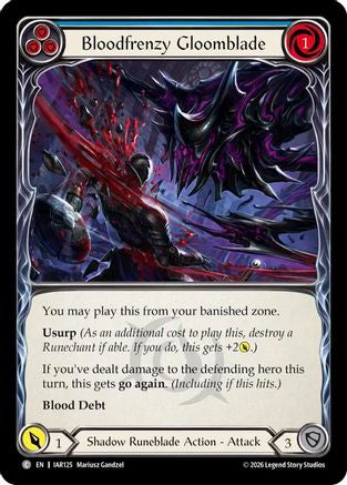 Bloodfrenzy Gloomblade (Blue) (IAR125) - Usurp the Shadow Throne Rainbow Foil