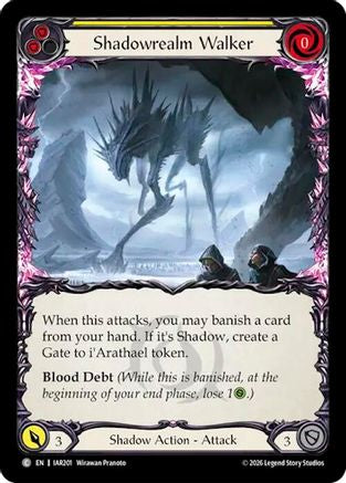 Shadowrealm Walker (Yellow) (IAR201) - Usurp the Shadow Throne Rainbow Foil