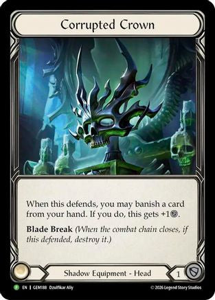 Corrupted Crown (GEM188) - GEM Pack 6 Cold Foil