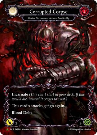 Corrupted Corpse (Marvel) (FAB514) (G) (FAB514) - Flesh and Blood: Promo Cards Cold Foil