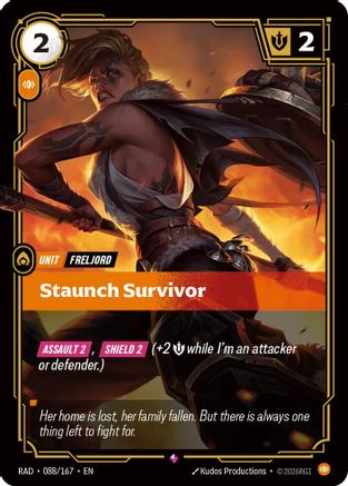 Staunch Survivor (088/167) - Radiance Foil