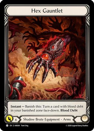 Hex Gauntlet (Extended Art) (IAR004) - Usurp the Shadow Throne Cold Foil