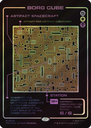 Borg Cube (Showcase) (TRK-555) - Star Trek Foil