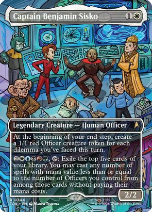 Captain Benjamin Sisko (Borderless) (TRK-344) - Star Trek Foil