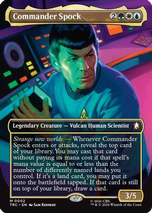 Commander Spock (Borderless) (TRC-002) - Commander: Star Trek