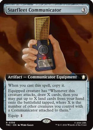 Starfleet Communicator (Extended Art) (TRC-356) - Commander: Star Trek