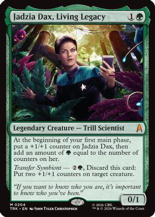 Jadzia Dax, Living Legacy (TRK-204) - Star Trek