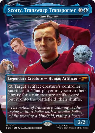 Scotty, Transwarp Transporter - Arcum Dagsson (Borderless) (SDS-007) - Star Trek: Stardates Foil