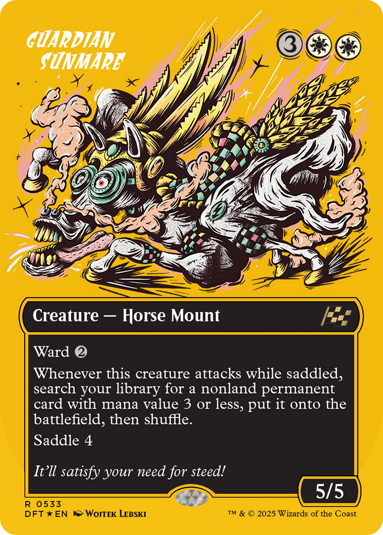 Guardian Sunmare (Borderless) (First-Place Foil) (-533) - Aetherdrift