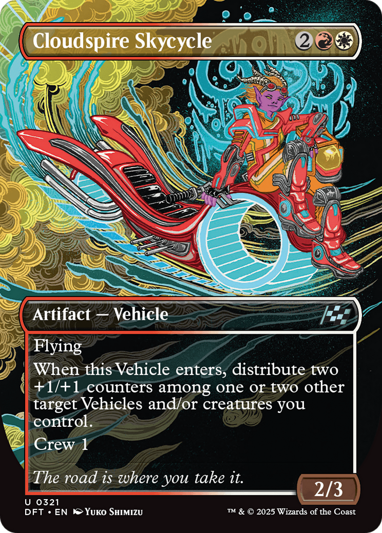 Cloudspire Skycycle (Borderless) (-321) - Aetherdrift Foil
