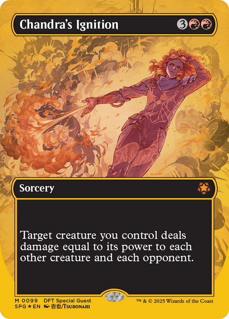 Chandra's Ignition (Borderless) (First-Place Foil) (-099) - Aetherdrift