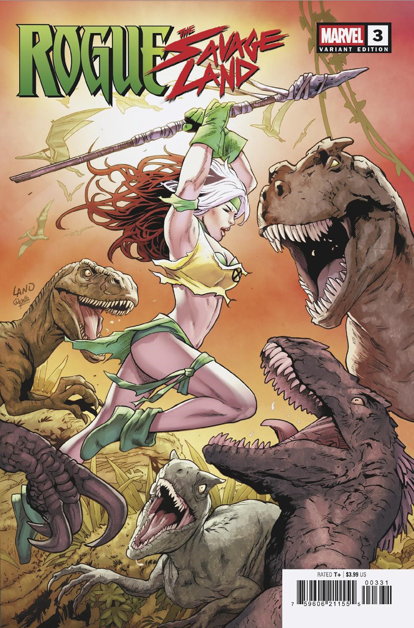 Rogue: The Savage Land #3 Greg Land Variant