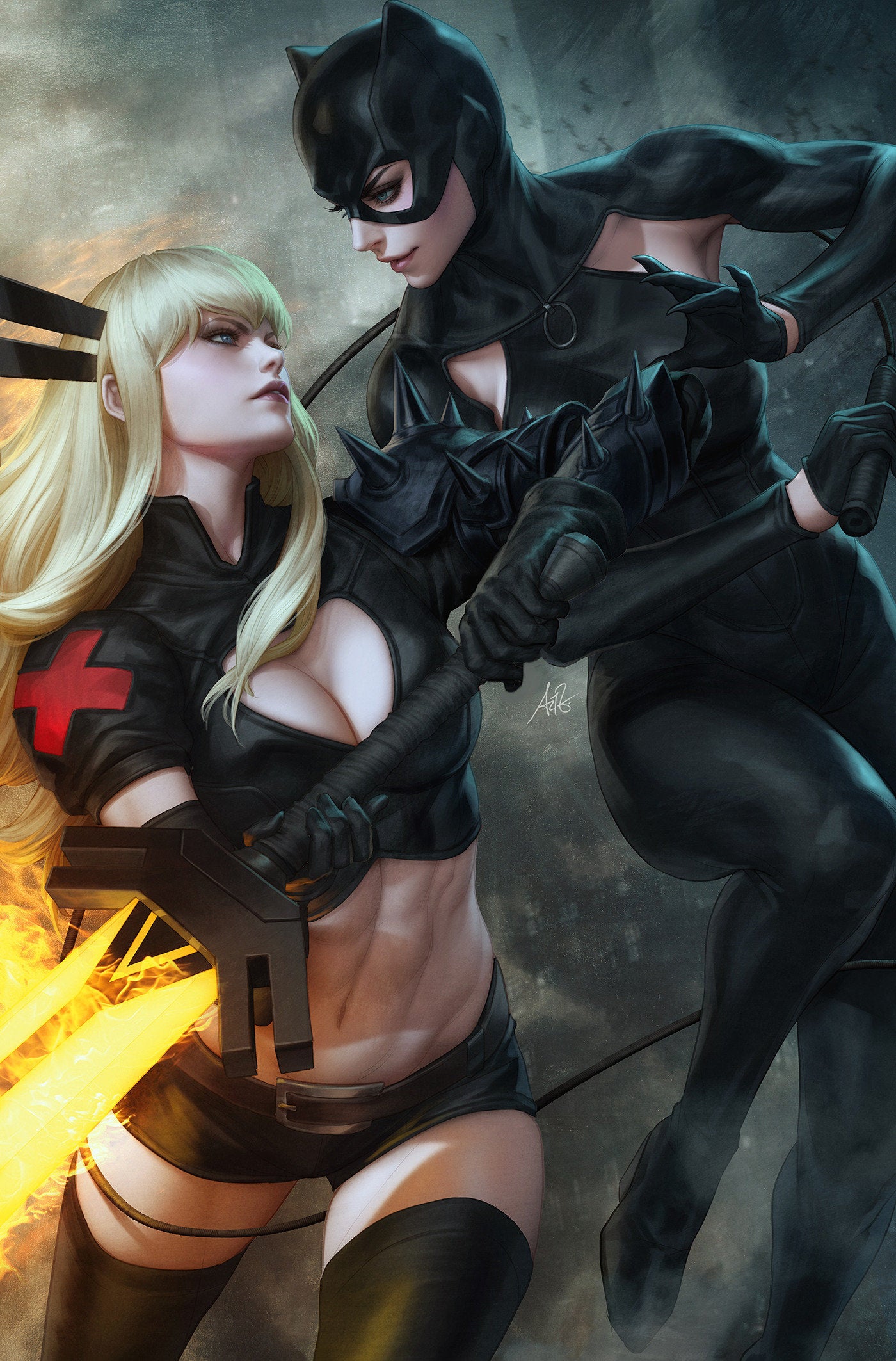 Marvel/DC: Deadpool/Batman #1 Artgerm Full Art Variant
