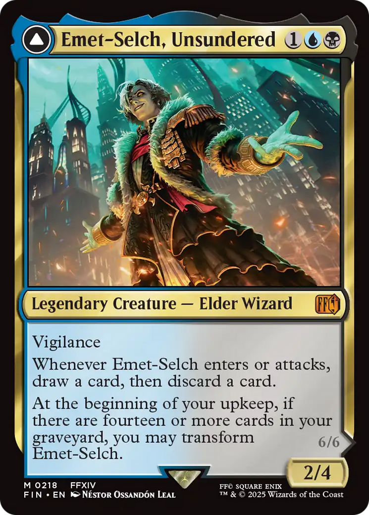 Emet-Selch, Unsundered // Hades, Sorcerer of Eld (FIN-218) - Universes Beyond: FINAL FANTASY
