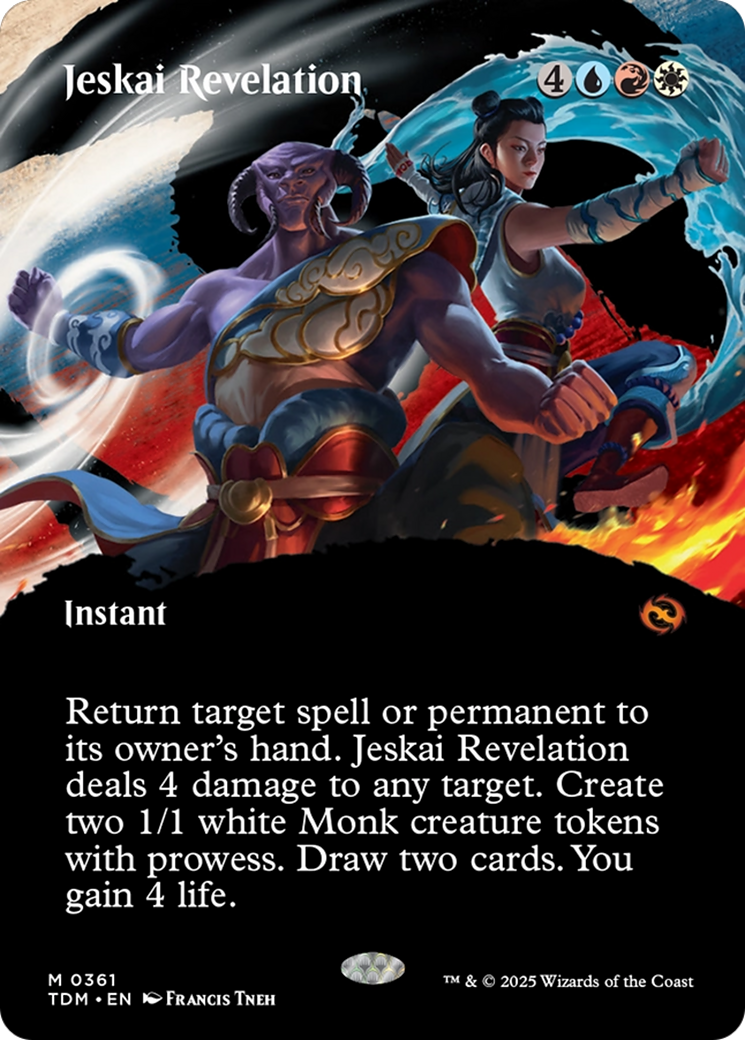 Jeskai Revelation (Borderless) (TDM-361) - Tarkir: Dragonstorm