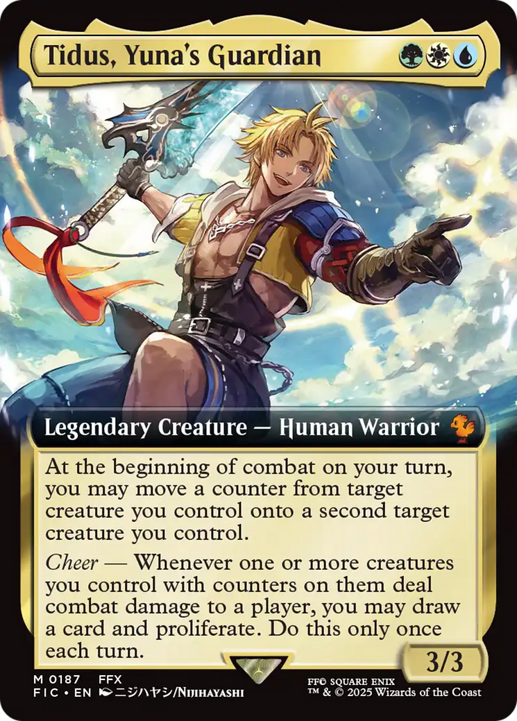 Tidus, Yuna's Guardian (Extended Art) (FIC-187) - Commander: FINAL FANTASY