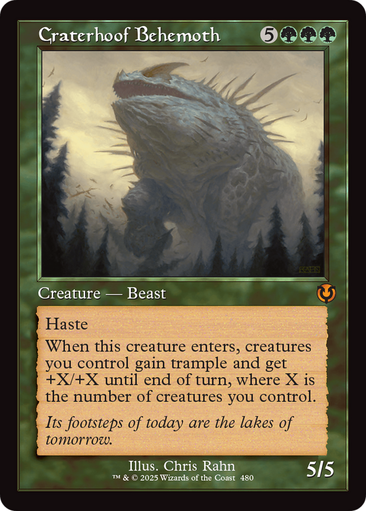 Craterhoof Behemoth (Retro Frame) (-480) - Innistrad Remastered Foil