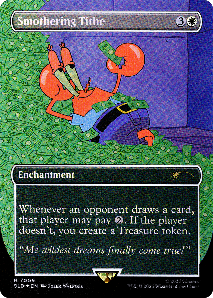 Smothering Tithe (7009) (Rainbow Foil) (SLD-7009) - Secret Lair Drop Series Foil