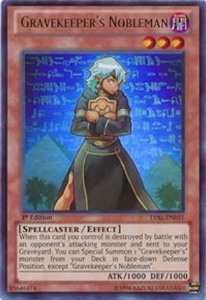 Gravekeeper's Nobleman [LVAL-EN031] Ultra Rare