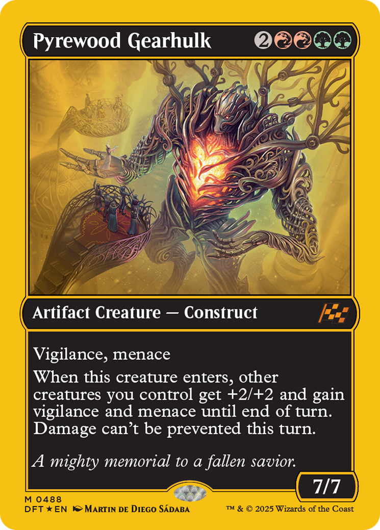 Pyrewood Gearhulk (First-Place Foil) (-488) - Aetherdrift