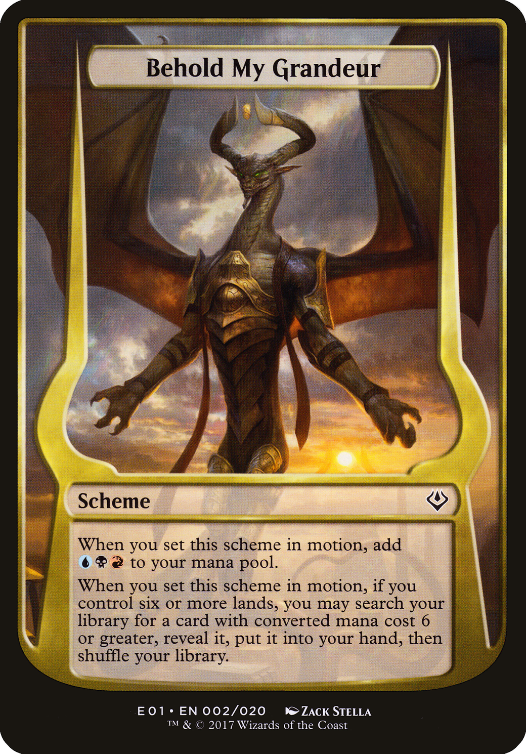 Behold My Grandeur (Schemes) [Archenemy: Nicol Bolas Schemes]