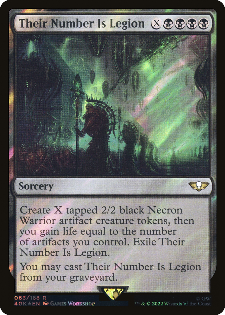 Their Number Is Legion (Surge Foil) [Universes Beyond: Warhammer 40,000]