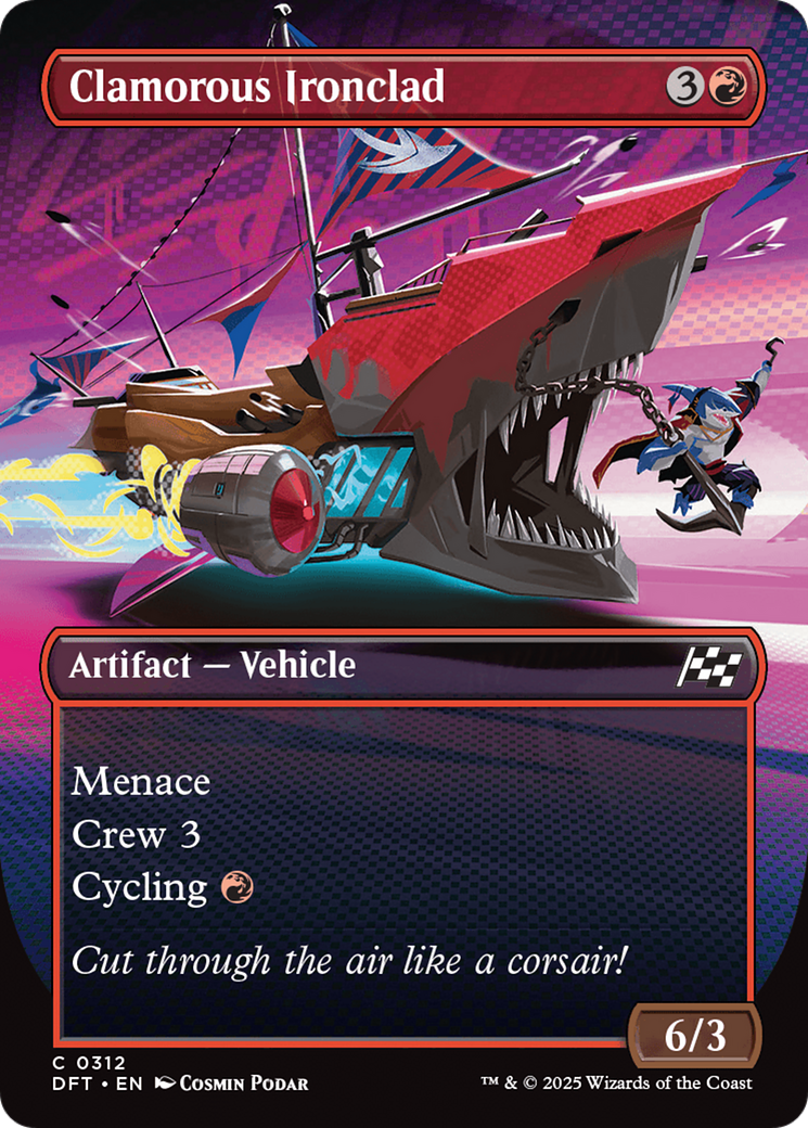 Clamorous Ironclad (Borderless) (-312) - Aetherdrift