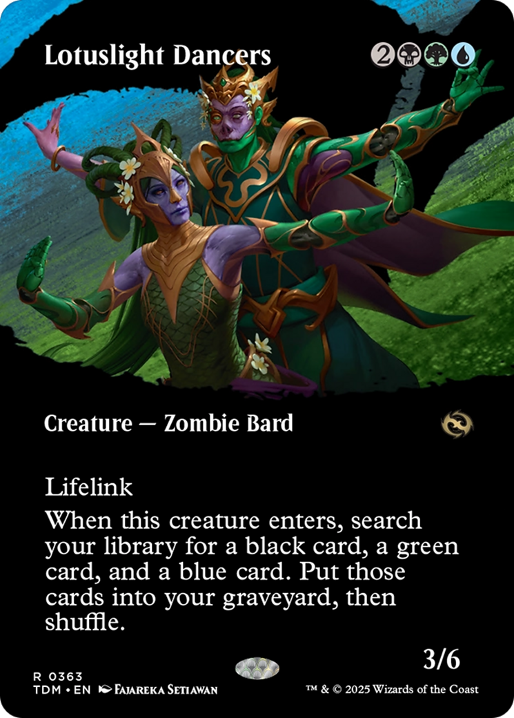 Lotuslight Dancers (Borderless) (TDM-363) - Tarkir: Dragonstorm Foil
