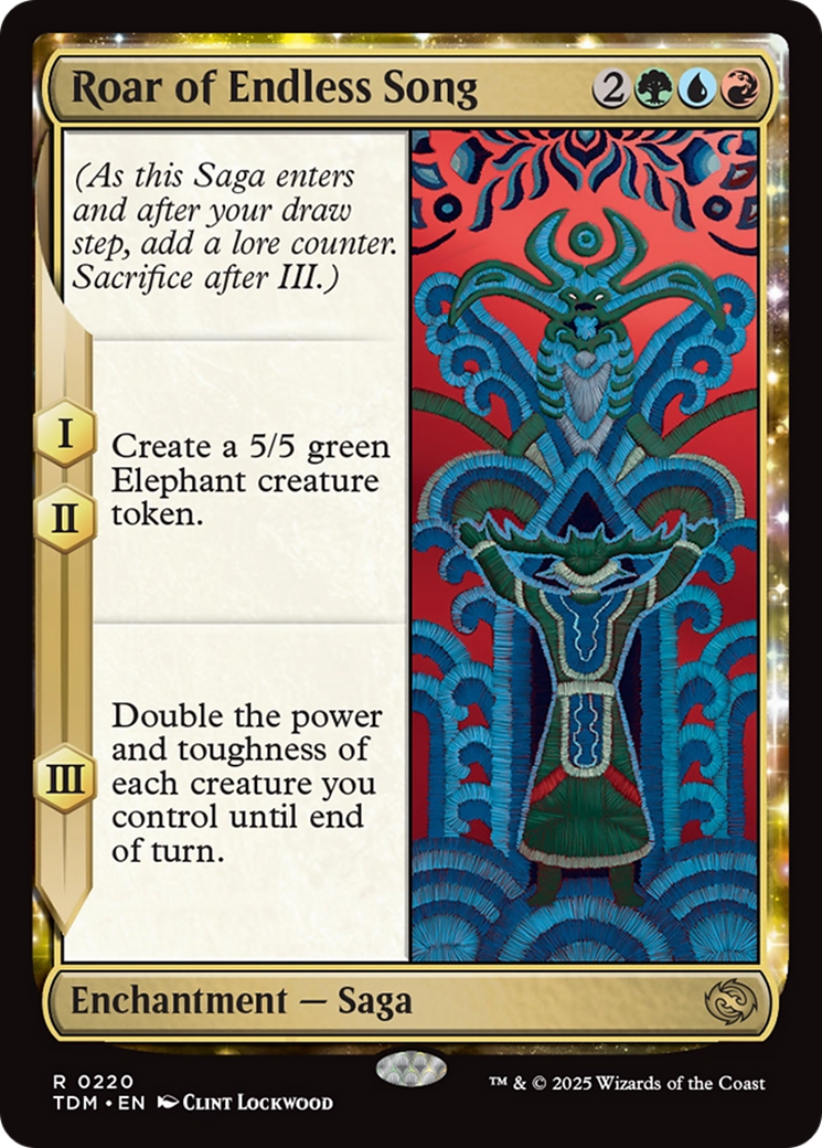 Roar of Endless Song (TDM-220) - Tarkir: Dragonstorm Foil