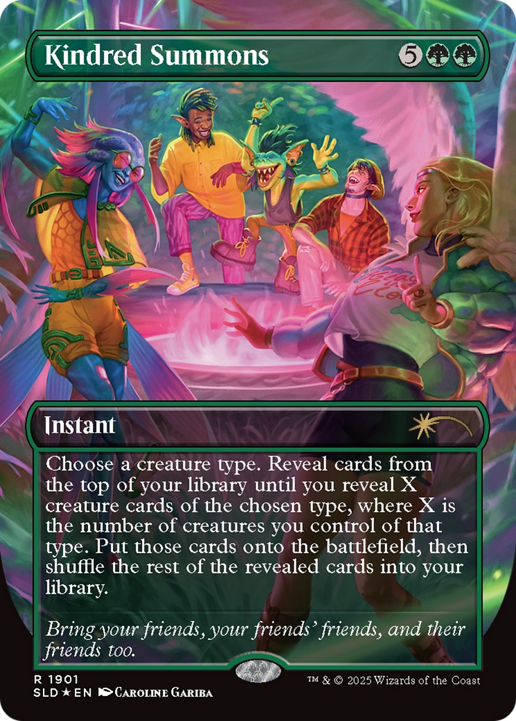 Kindred Summons (Double Rainbow Foil) (SLD-1901) - Secret Lair Drop Series Foil