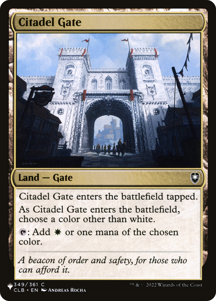 Citadel Gate (-349) - The List Reprints