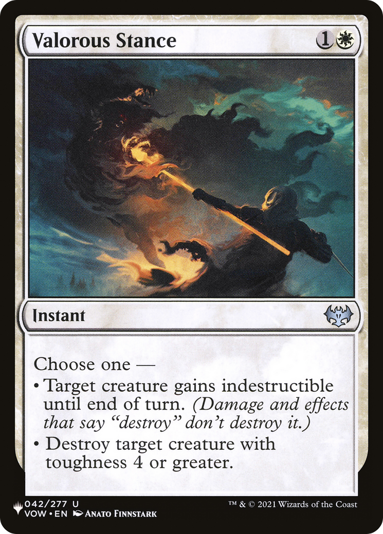 Valorous Stance (VOW) (-042) - The List Reprints