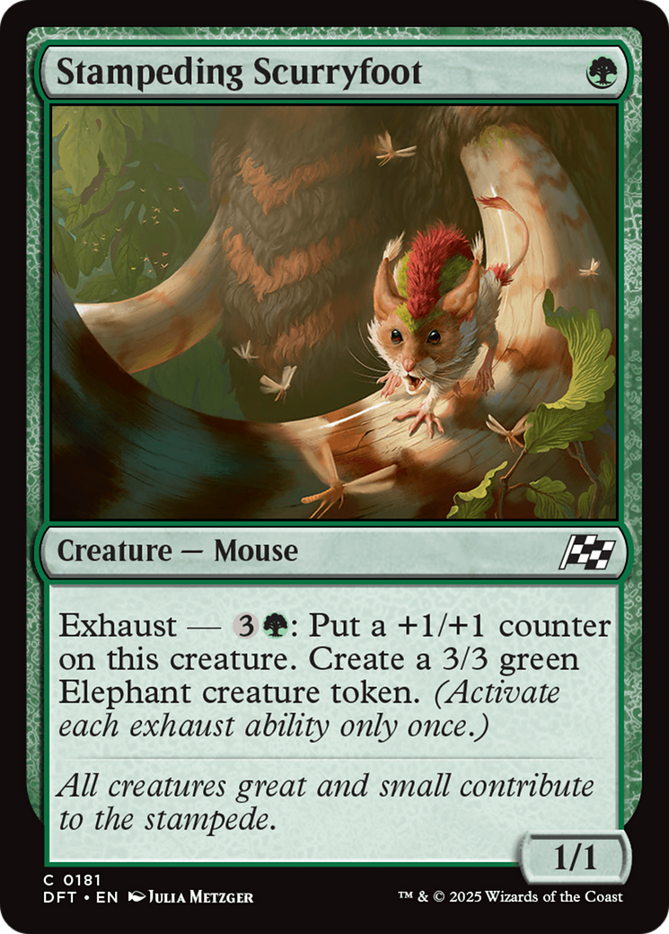 Stampeding Scurryfoot (-181) - Aetherdrift Foil