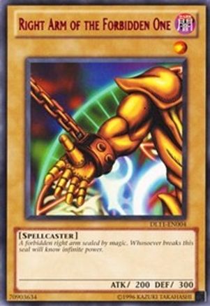Right Arm of the Forbidden One (Red) [DL11-EN004] Rare
