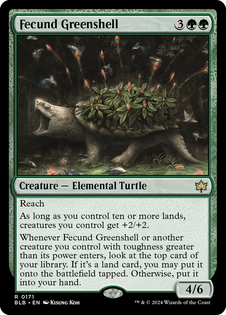 Fecund Greenshell [Bloomburrow]
