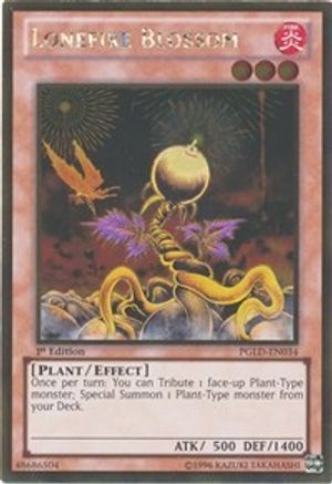 Lonefire Blossom [PGLD-EN034] Gold Rare