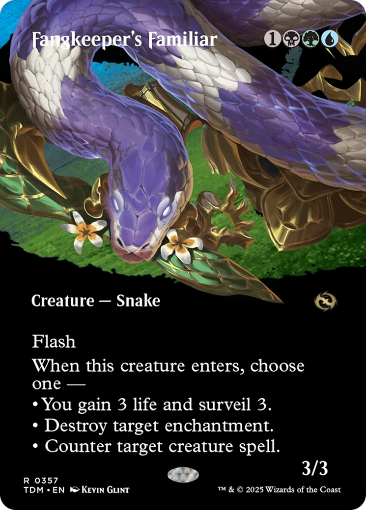 Fangkeeper's Familiar (Borderless) (TDM-357) - Tarkir: Dragonstorm Foil