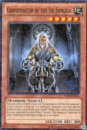 Grandmaster of the Six Samurai [BATT-EN016] Starfoil Rare