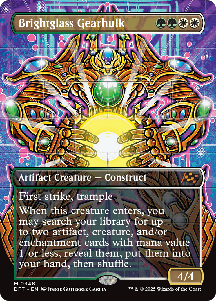 Brightglass Gearhulk (Borderless) (-348) - Aetherdrift
