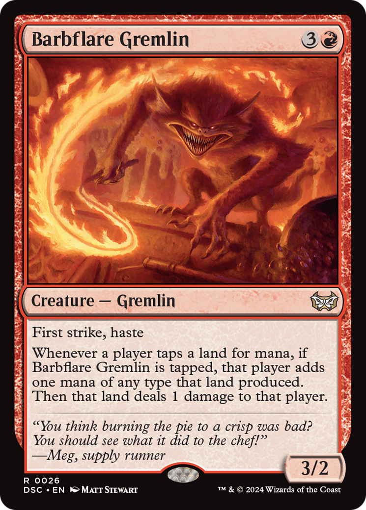 Barbflare Germlin [Duskmourn: House of Horror Commander]