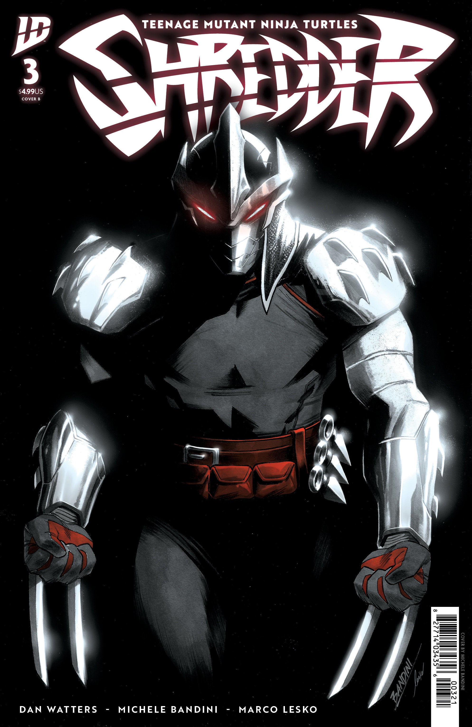 Teenage Mutant Ninja Turtles: Shredder #3 Variant B (Bandini)