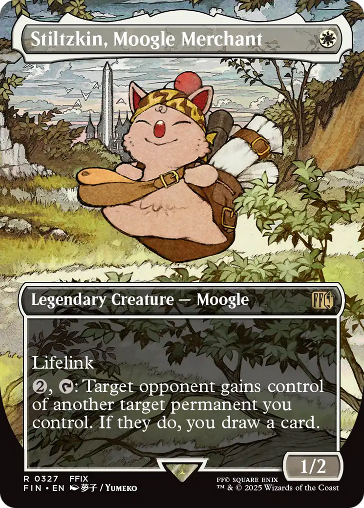 Stiltzkin, Moogle Merchant (Borderless) (FIN-327) - Universes Beyond: FINAL FANTASY