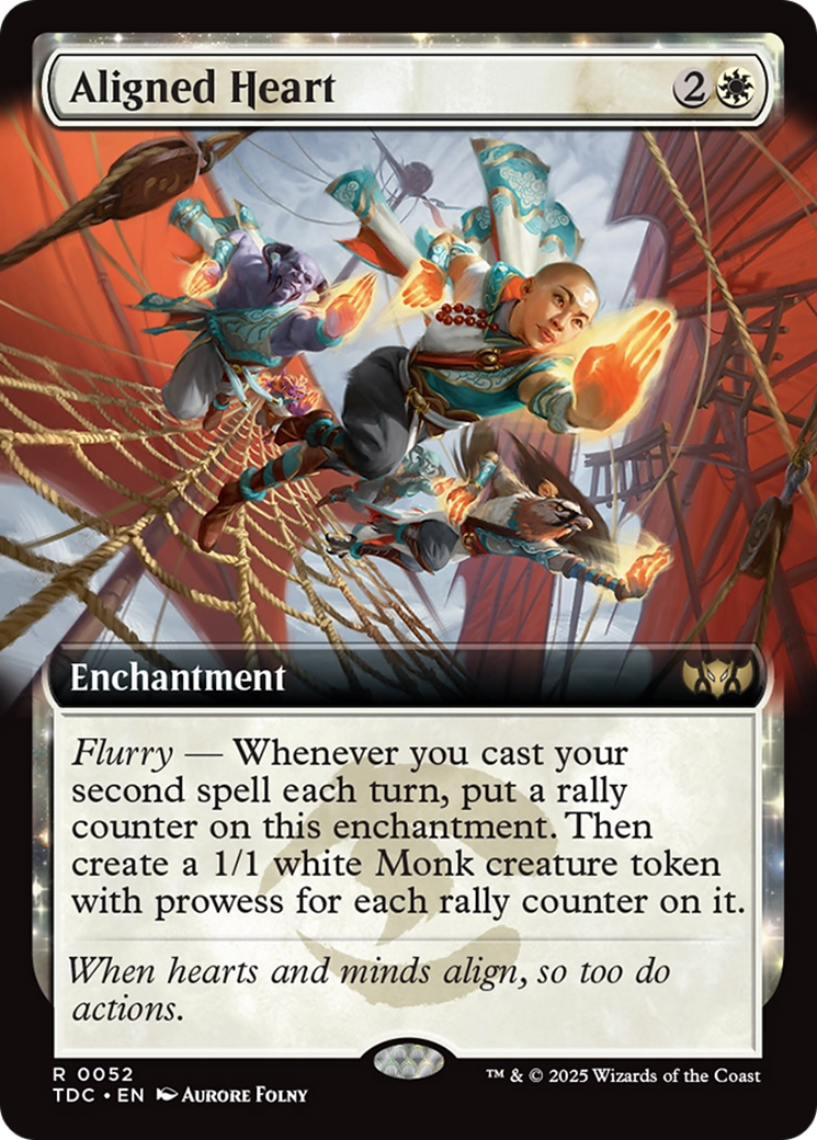 Aligned Heart (Extended Art) (TDC-052) - Commander: Tarkir: Dragonstorm