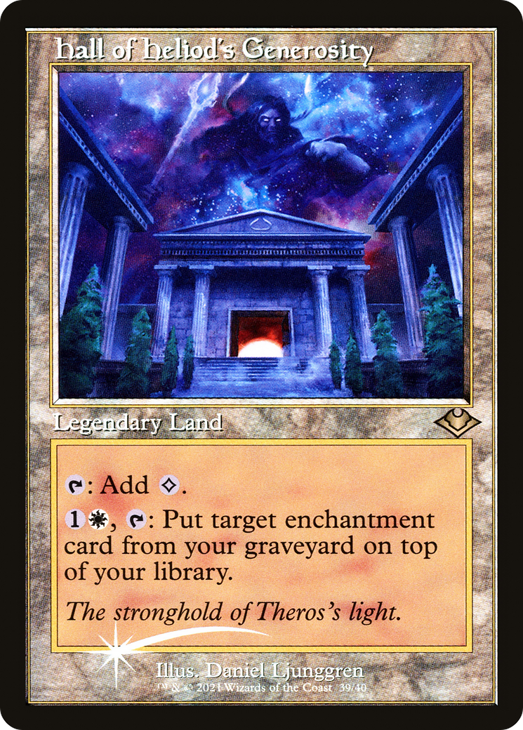 Hall of Heliod's Generosity (MH1-039) - Modern Horizons 1 Timeshifts Etched Foil