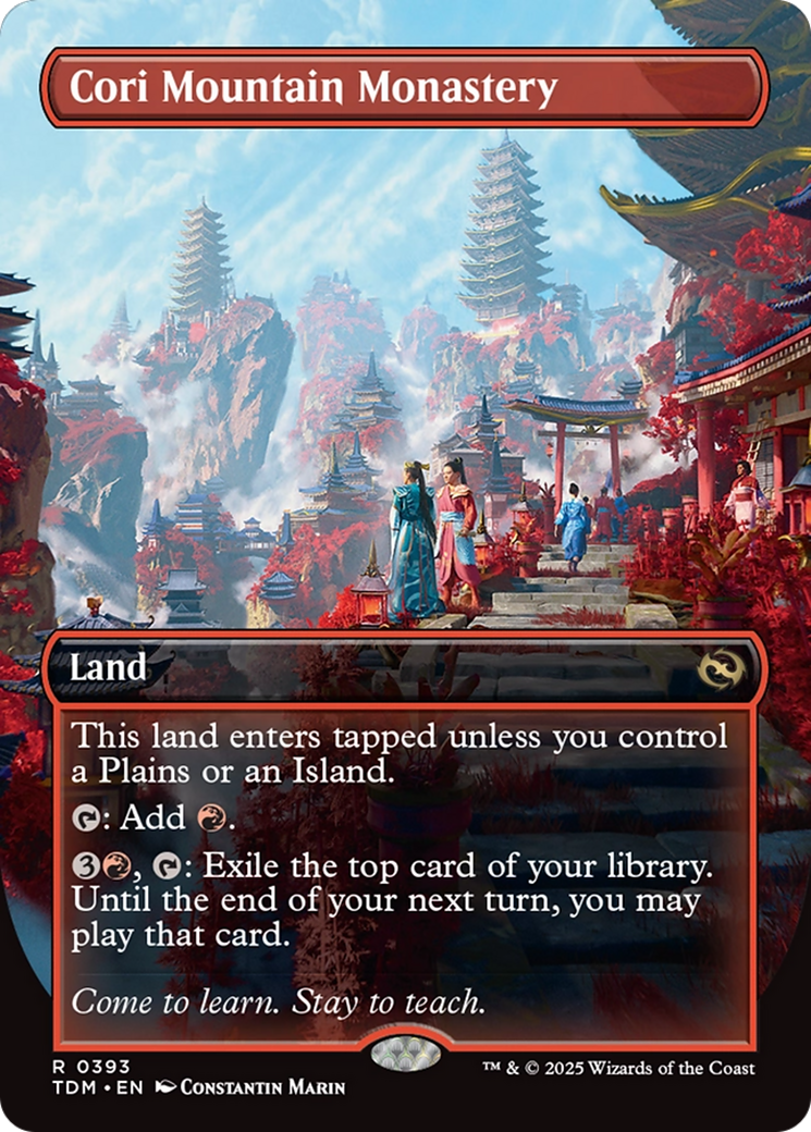 Cori Mountain Monastery (Borderless) (TDM-393) - Tarkir: Dragonstorm