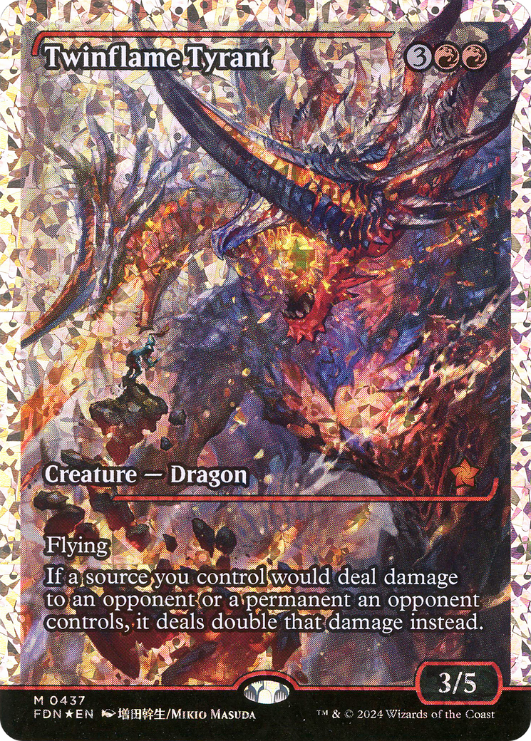 Twinflame Tyrant (FDN-437) - Foundations: (Showcase) Foil - JAPANESE LANGUAGE