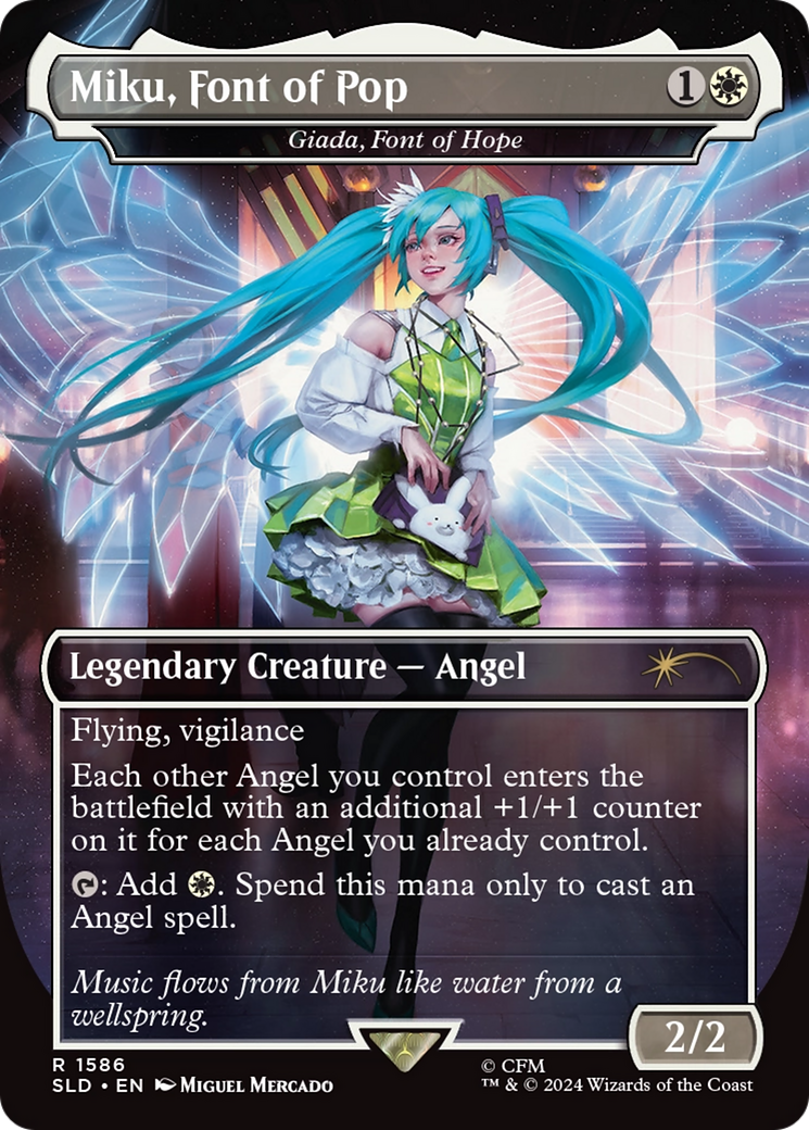 Miku, Font of Pop - Giada, Font of Hope (SLD-1586) - Secret Lair Drop Series